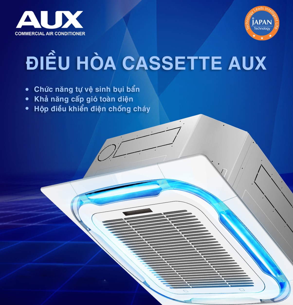 máy lạnh âm trần aux