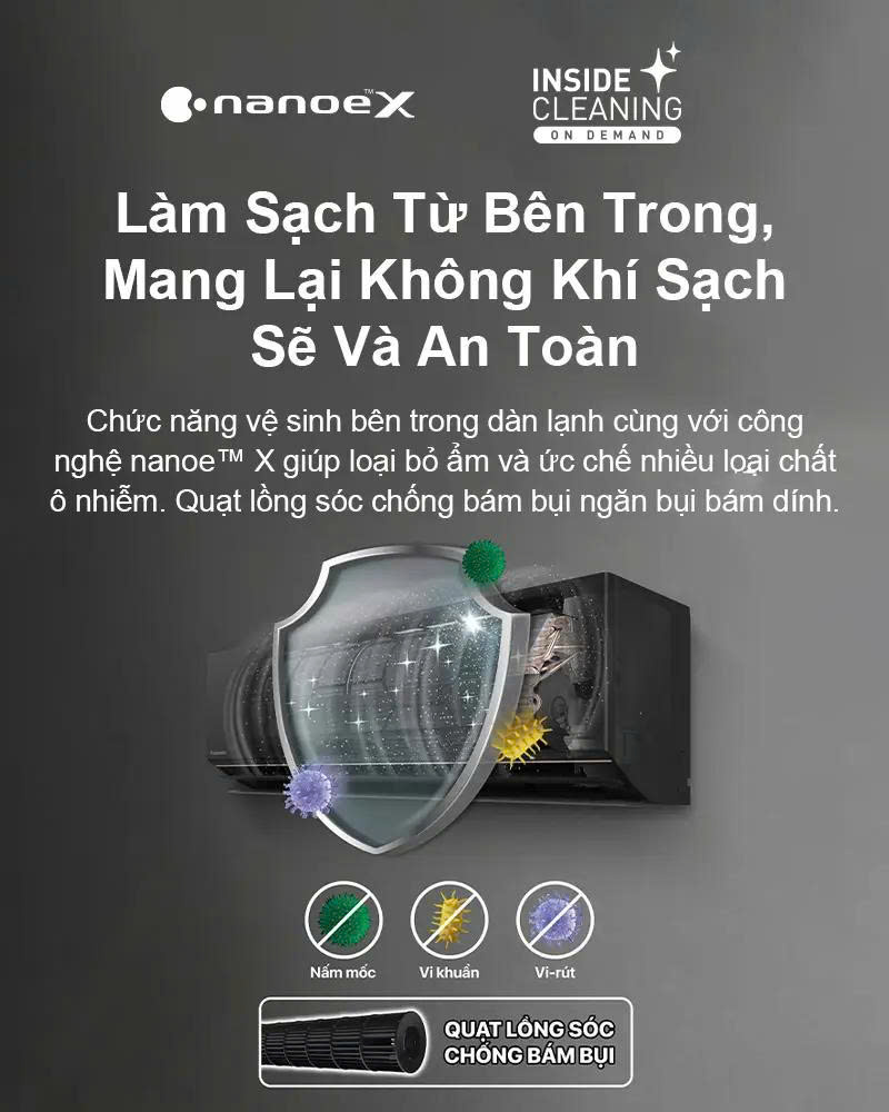 máy lạnh panasonic 1hp inverter