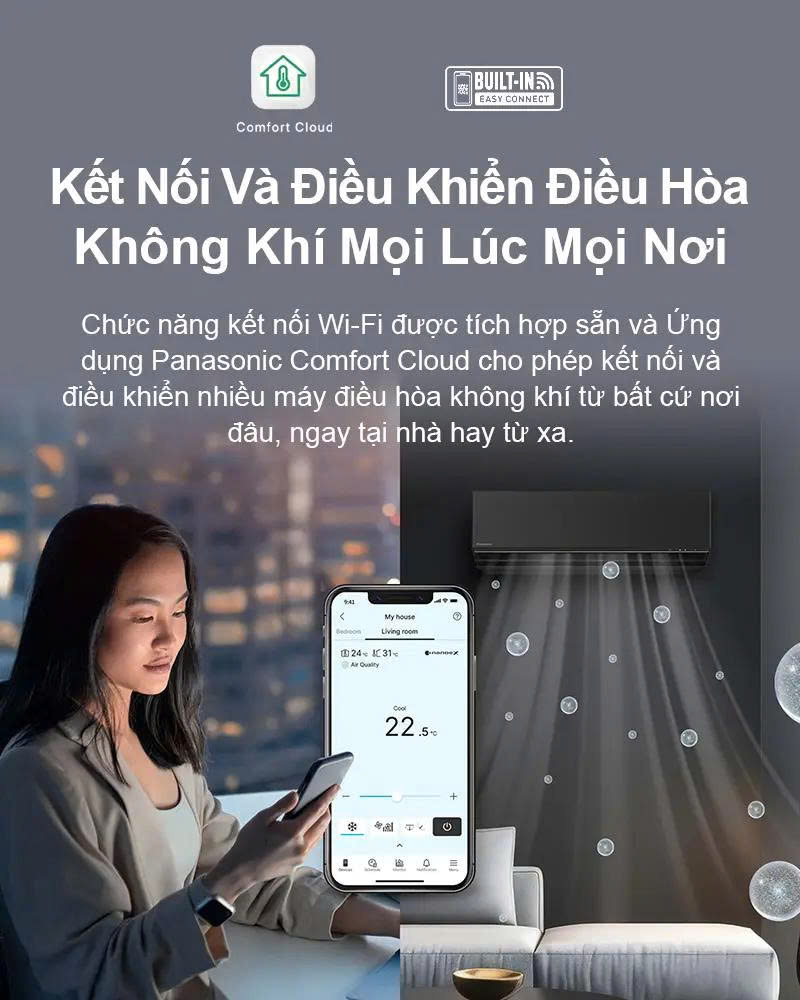 máy lạnh panasonic 1hp inverter