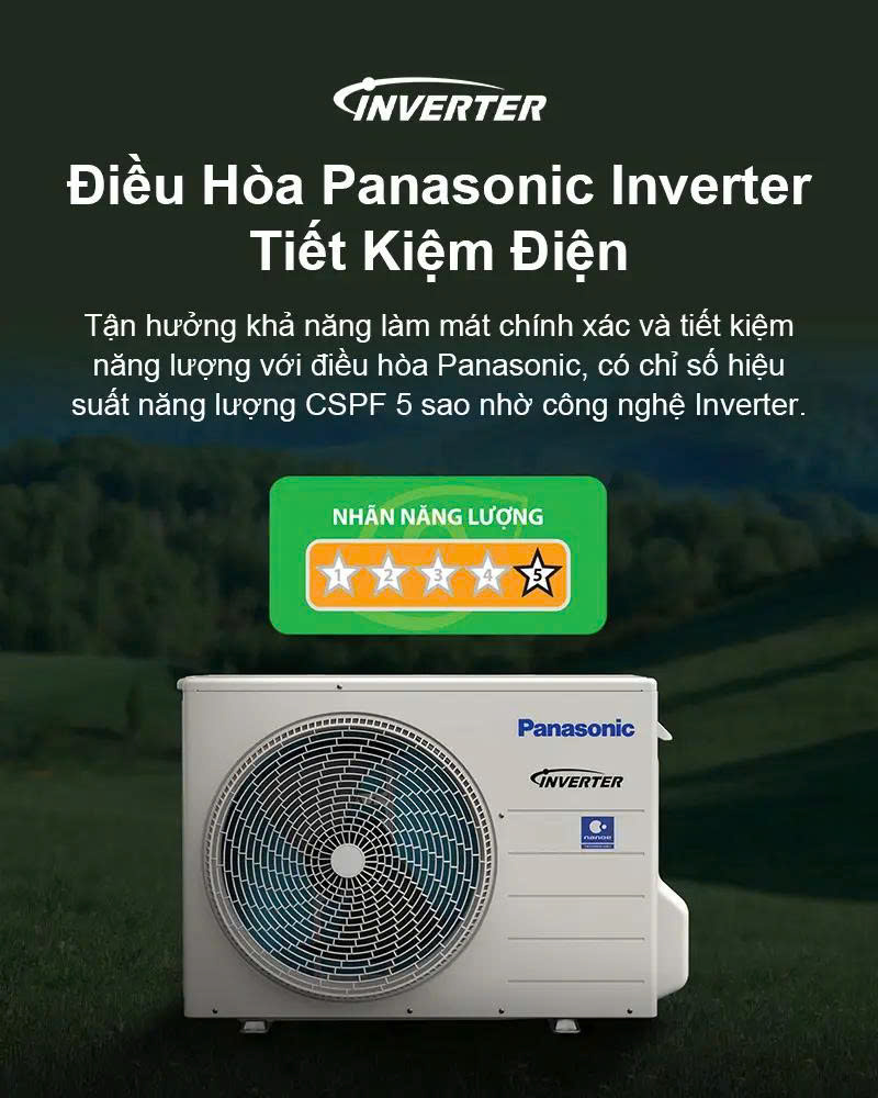 máy lạnh panasonic 1hp inverter