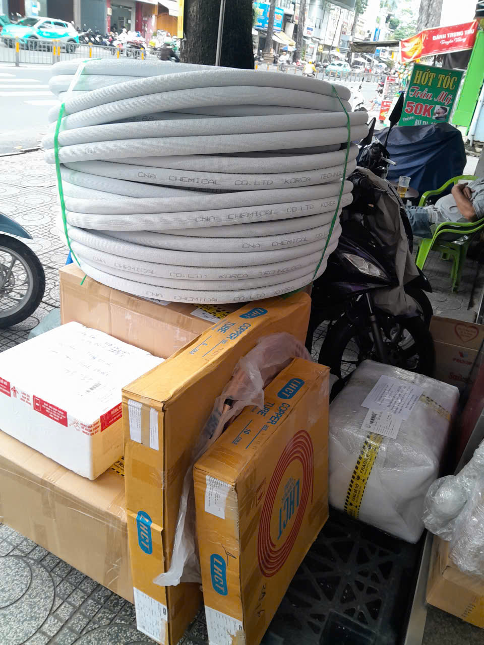 thi công ống đồng máy lạnh