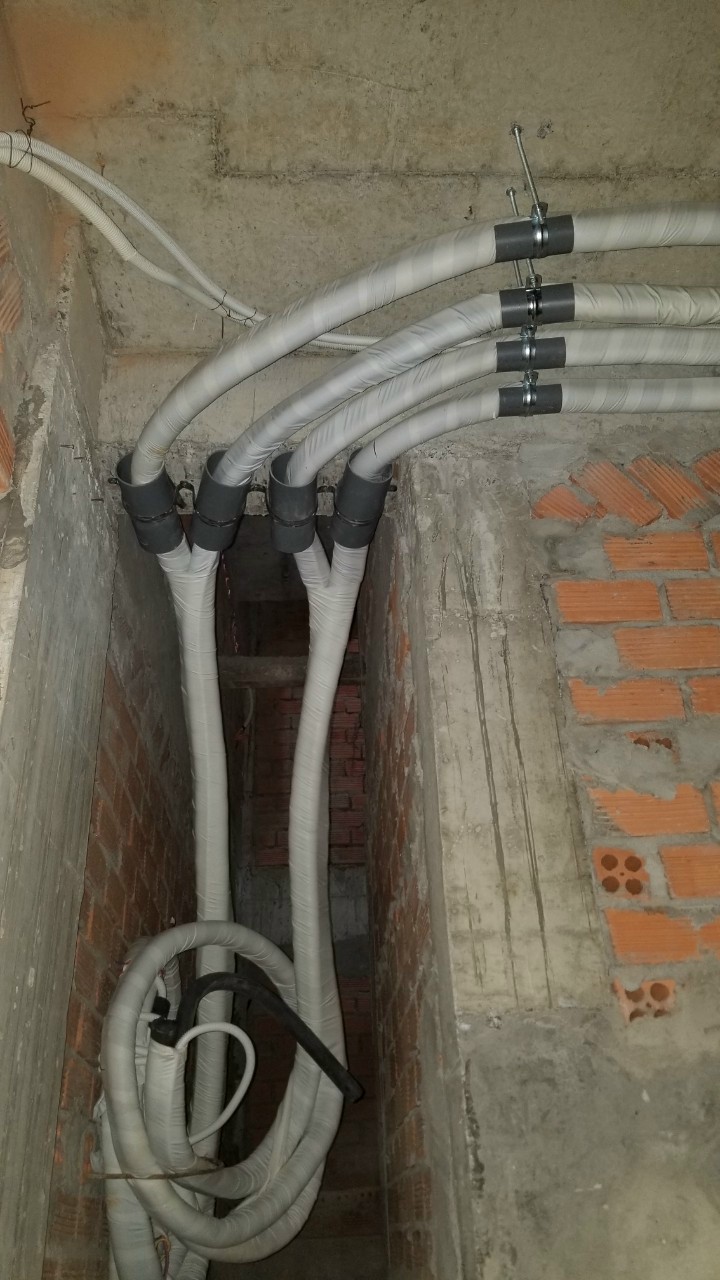 thi công ống đồng máy lạnh